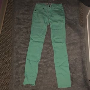 Turquoise pants